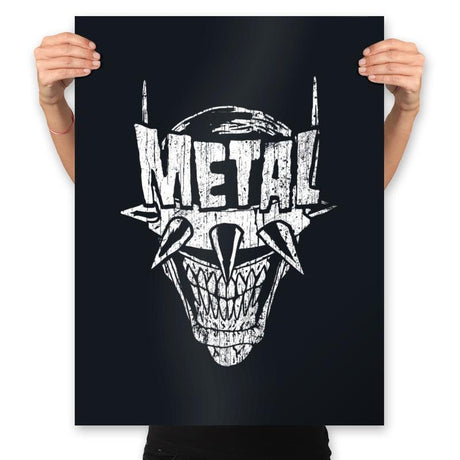 Heavy Metal Laughing-Bat - Anytime - Prints Posters RIPT Apparel 18x24 / Black