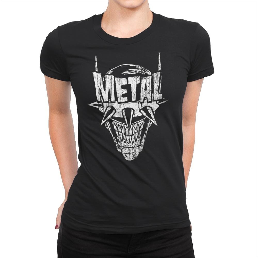 Heavy Metal Laughing-Bat - Anytime - Womens Premium T-Shirts RIPT Apparel Small / Black