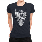Heavy Metal Laughing-Bat - Anytime - Womens Premium T-Shirts RIPT Apparel Small / Midnight Navy