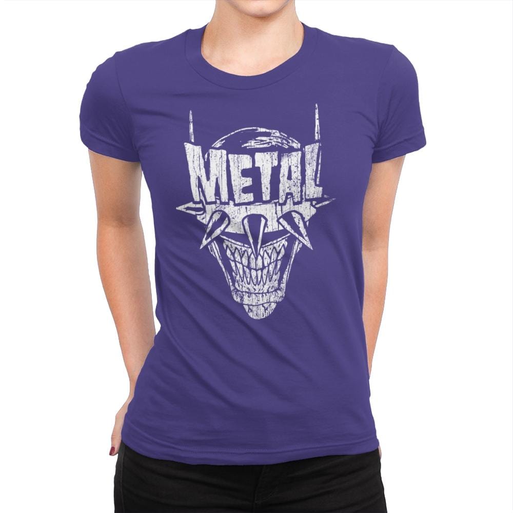Heavy Metal Laughing-Bat - Anytime - Womens Premium T-Shirts RIPT Apparel Small / Purple Rush