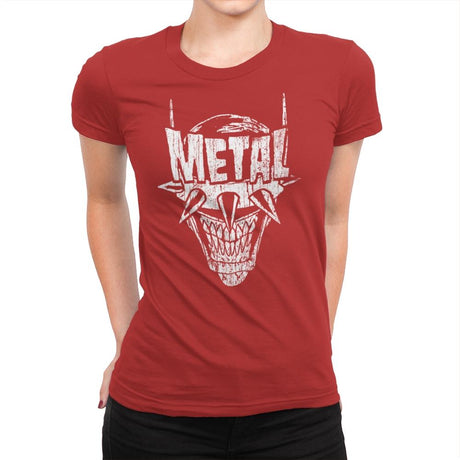 Heavy Metal Laughing-Bat - Anytime - Womens Premium T-Shirts RIPT Apparel Small / Red