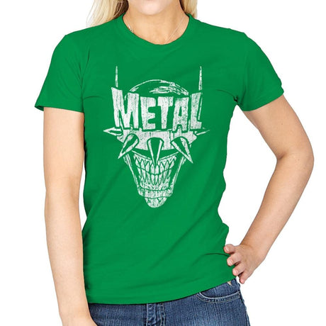 Heavy Metal Laughing-Bat - Anytime - Womens T-Shirts RIPT Apparel Small / Irish Green