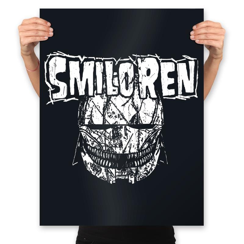 Heavy Metal Smilo  - Prints Posters RIPT Apparel 18x24 / Black