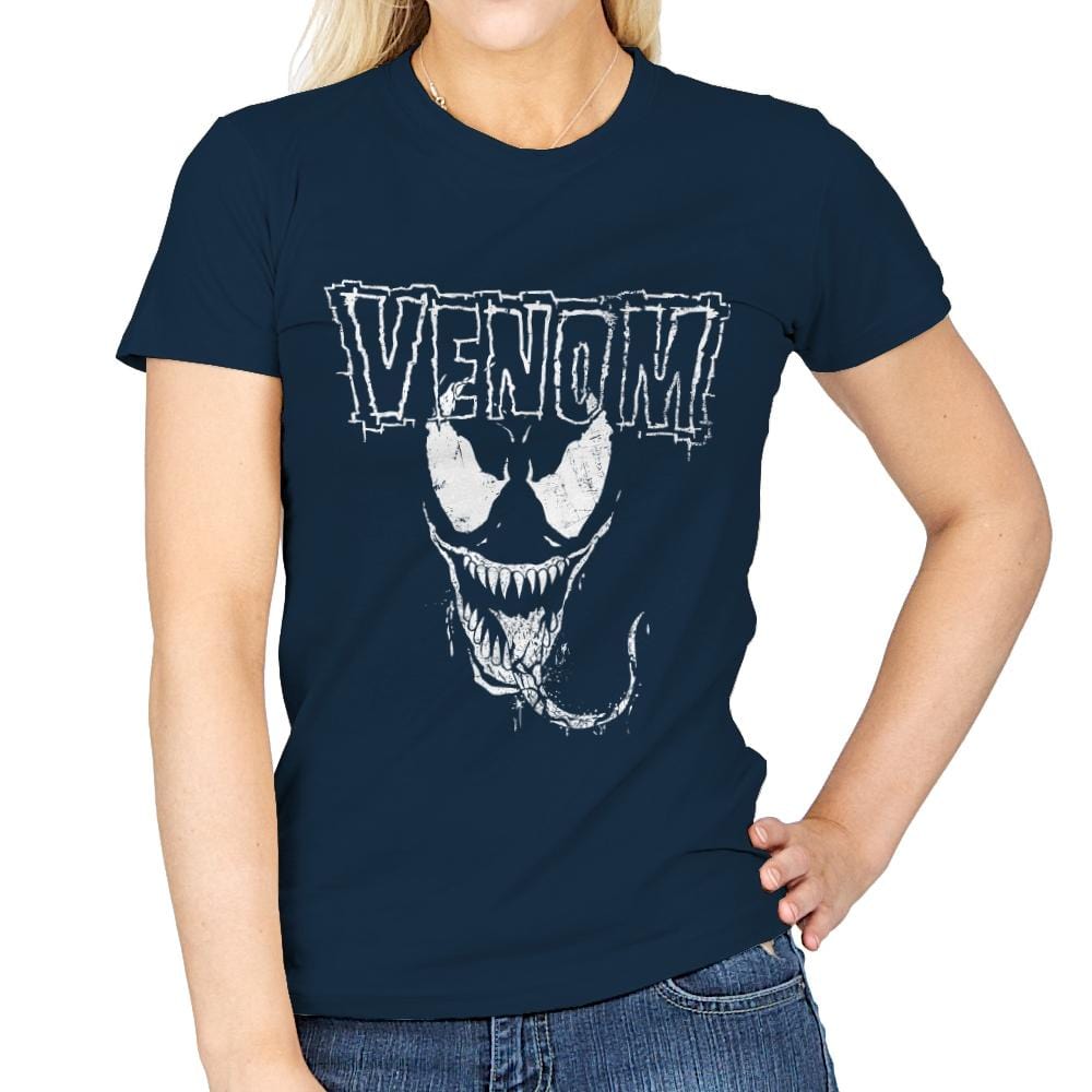 Heavy Metal Symbiote - Womens T-Shirts RIPT Apparel Small / Navy