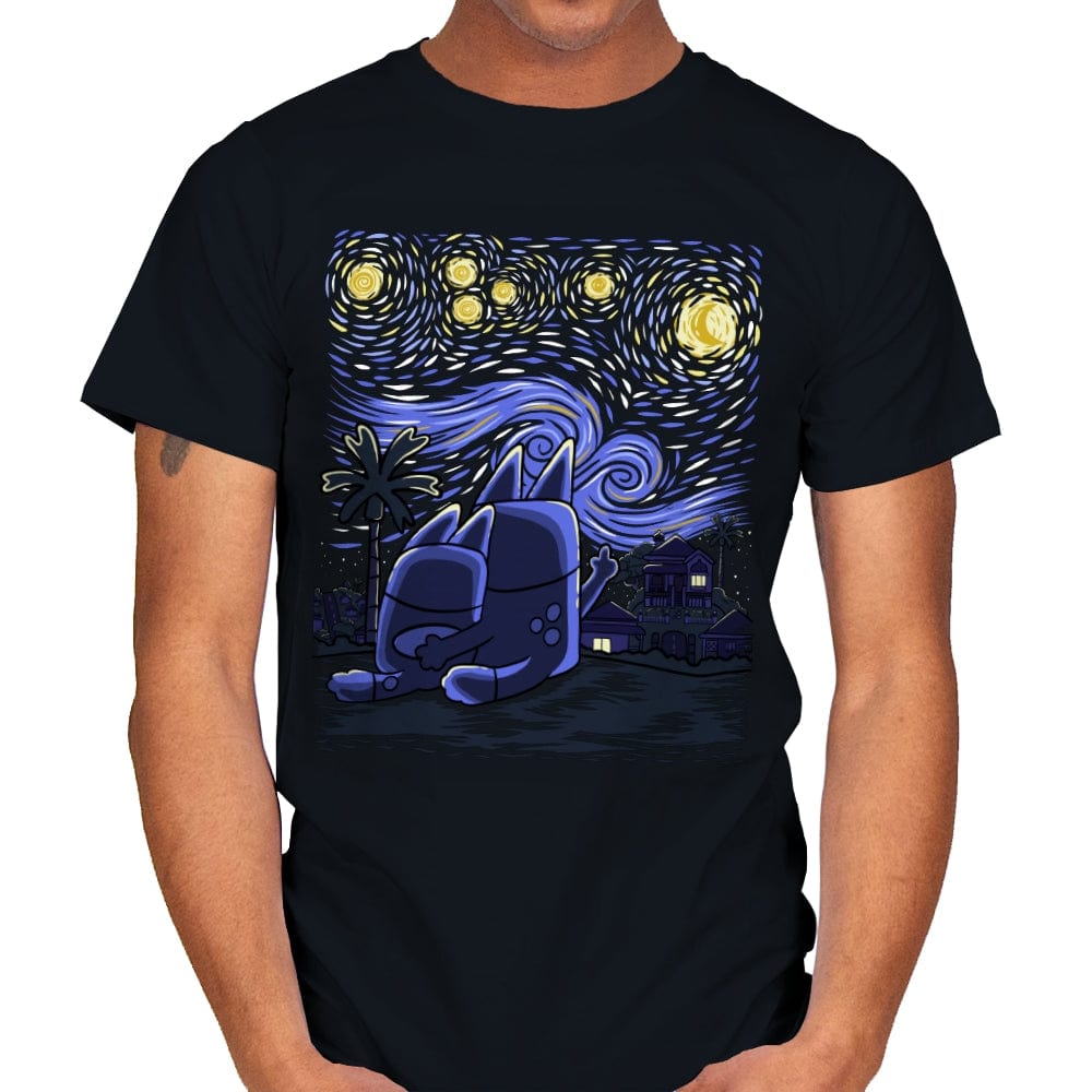 Heeler Night - Mens T-Shirts RIPT Apparel Small / Black