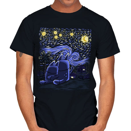 Heeler Night - Mens T-Shirts RIPT Apparel Small / Black