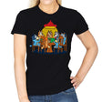 Heelers Playing Poker - Womens T-Shirts RIPT Apparel Small / Black