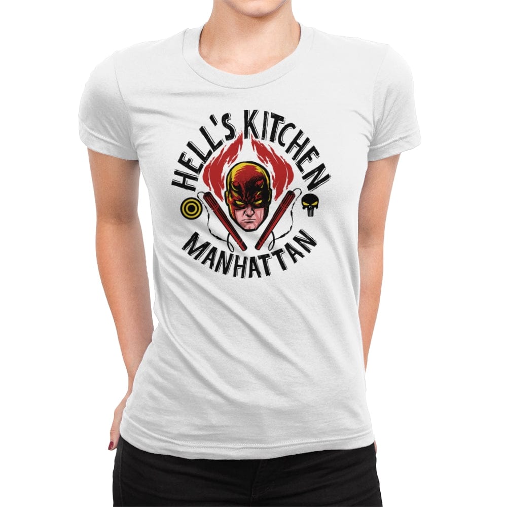 Hell´s Kitchen Club - Womens Premium T-Shirts RIPT Apparel Small / White