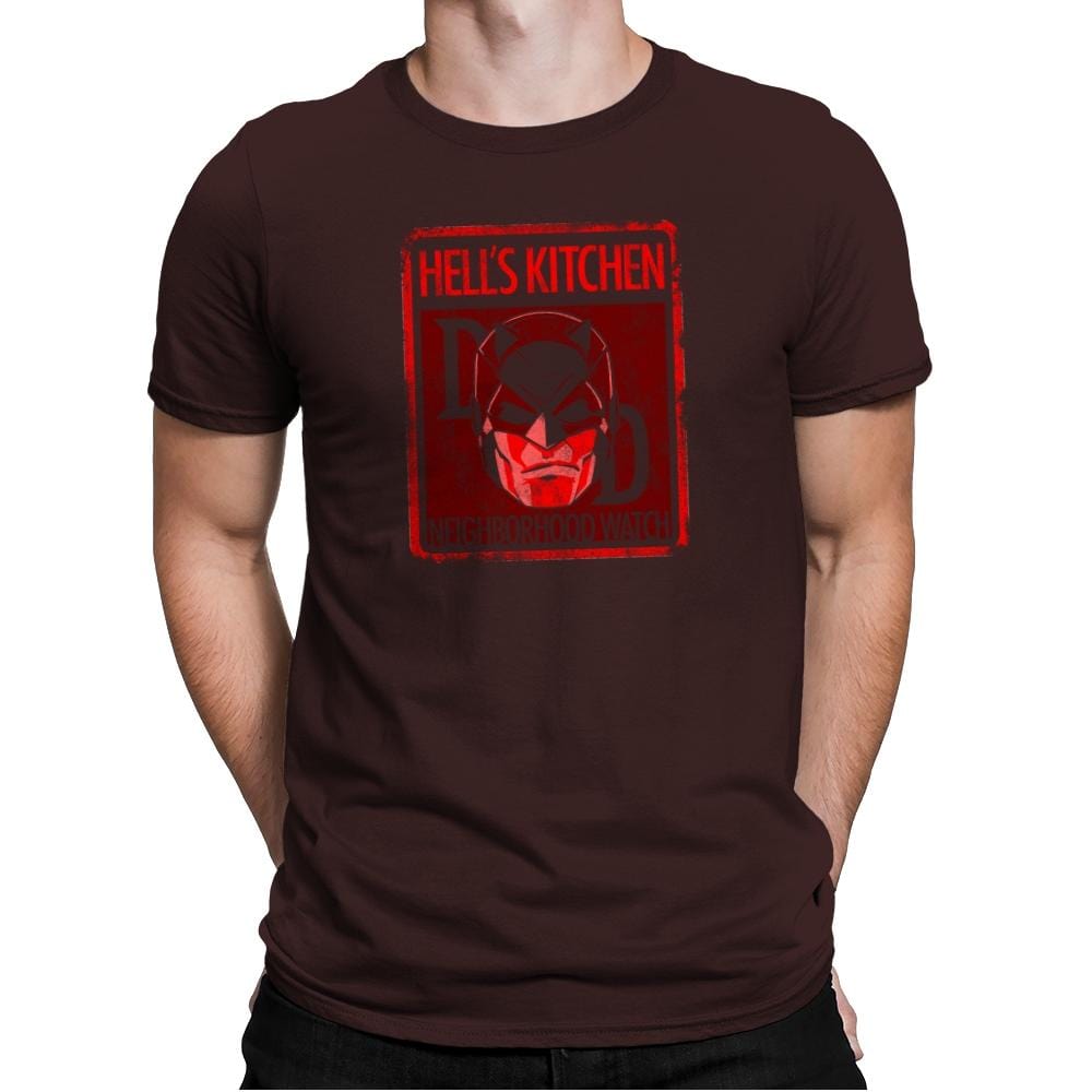 Hell's Kitchen Neighborhood Watch Exclusive - Mens Premium T-Shirts RIPT Apparel Small / Dark Chocolate