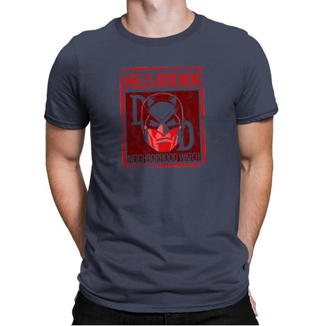 Hell's Kitchen Neighborhood Watch Exclusive - Mens Premium T-Shirts RIPT Apparel Small / Indigo