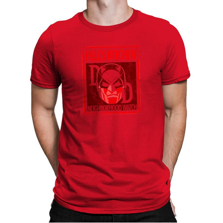 Hell's Kitchen Neighborhood Watch Exclusive - Mens Premium T-Shirts RIPT Apparel Small / Red