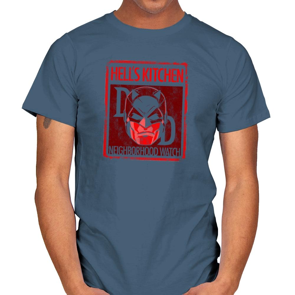 Hell's Kitchen Neighborhood Watch Exclusive - Mens T-Shirts RIPT Apparel Small / Indigo Blue