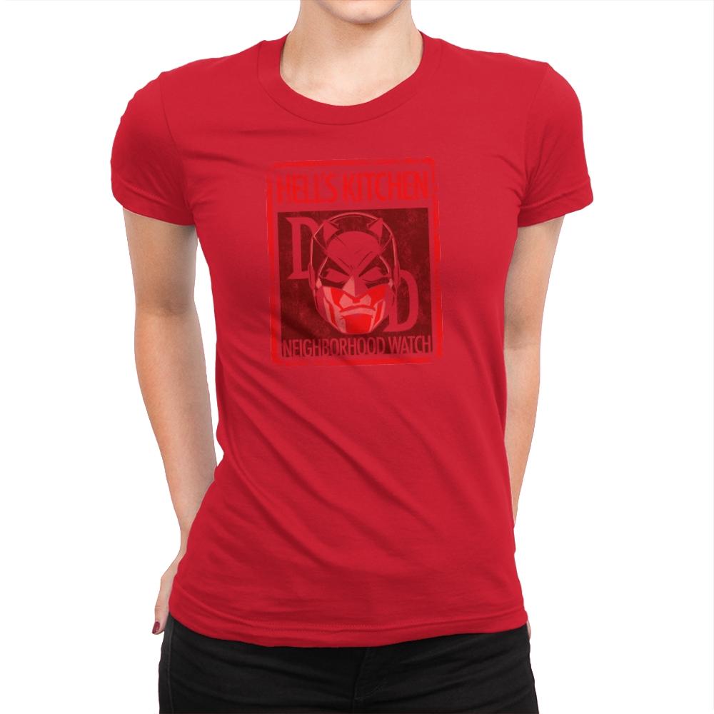 Hell's Kitchen Neighborhood Watch Exclusive - Womens Premium T-Shirts RIPT Apparel Small / Red
