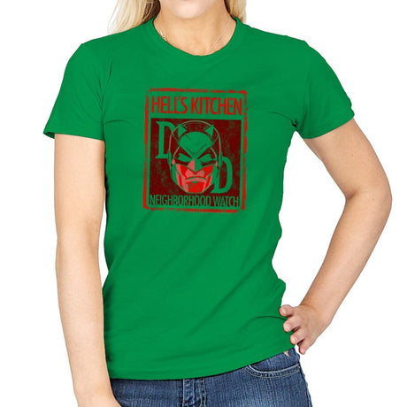 Hell's Kitchen Neighborhood Watch Exclusive - Womens T-Shirts RIPT Apparel Small / Irish Green