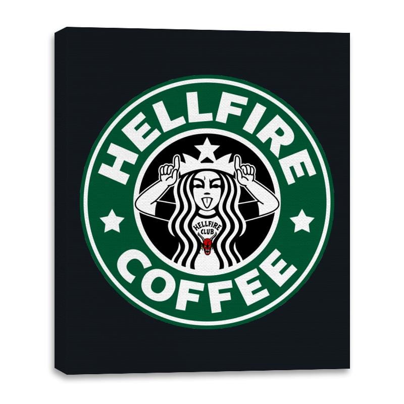 Hellfire Coffee - Canvas Wraps Canvas Wraps RIPT Apparel 16x20 / Black