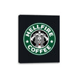 Hellfire Coffee - Canvas Wraps Canvas Wraps RIPT Apparel 8x10 / Black