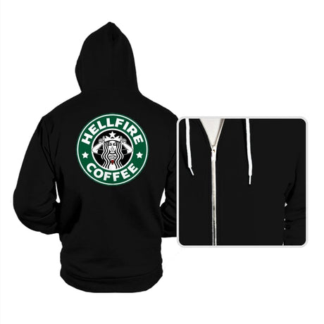 Hellfire Coffee - Hoodies Hoodies RIPT Apparel Small / Black