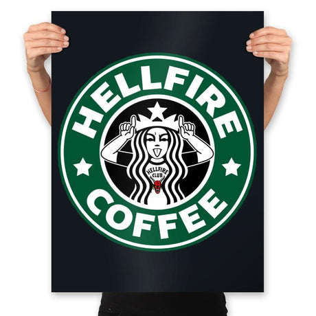 Hellfire Coffee - Prints Posters RIPT Apparel 18x24 / Black