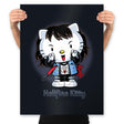 Hellfire Kitty - Prints Posters RIPT Apparel 18x24 / Black