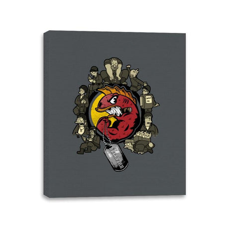 Hellfish Squad - Best Seller - Canvas Wraps Canvas Wraps RIPT Apparel 11x14 / Charcoal