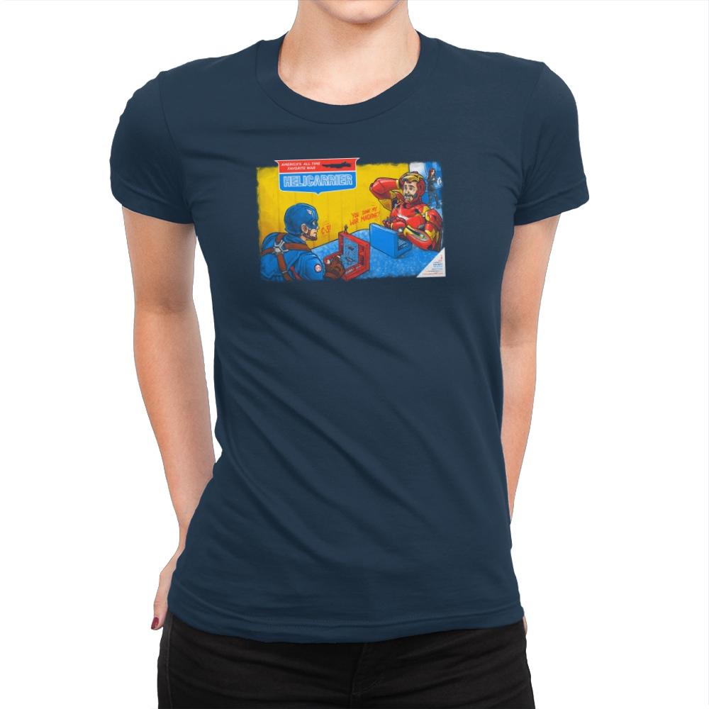 Hellicerrier The Game! Exclusive - Womens Premium T-Shirts RIPT Apparel 3x-large / Midnight Navy