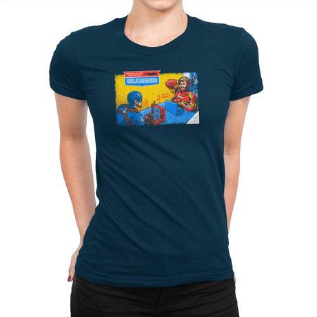 Hellicerrier The Game! Exclusive - Womens Premium T-Shirts RIPT Apparel Small / Midnight Navy