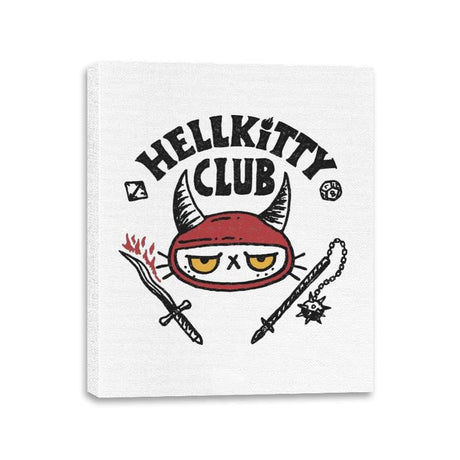 Hellkitty Club - Canvas Wraps Canvas Wraps RIPT Apparel 11x14 / White