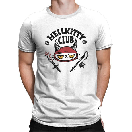 Hellkitty Club - Mens Premium T-Shirts RIPT Apparel Small / White