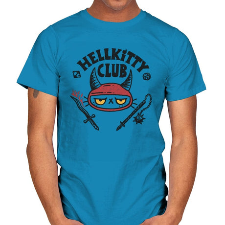 Hellkitty Club - Mens T-Shirts RIPT Apparel Small / Sapphire