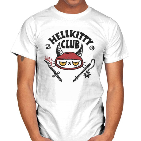 Hellkitty Club - Mens T-Shirts RIPT Apparel Small / White