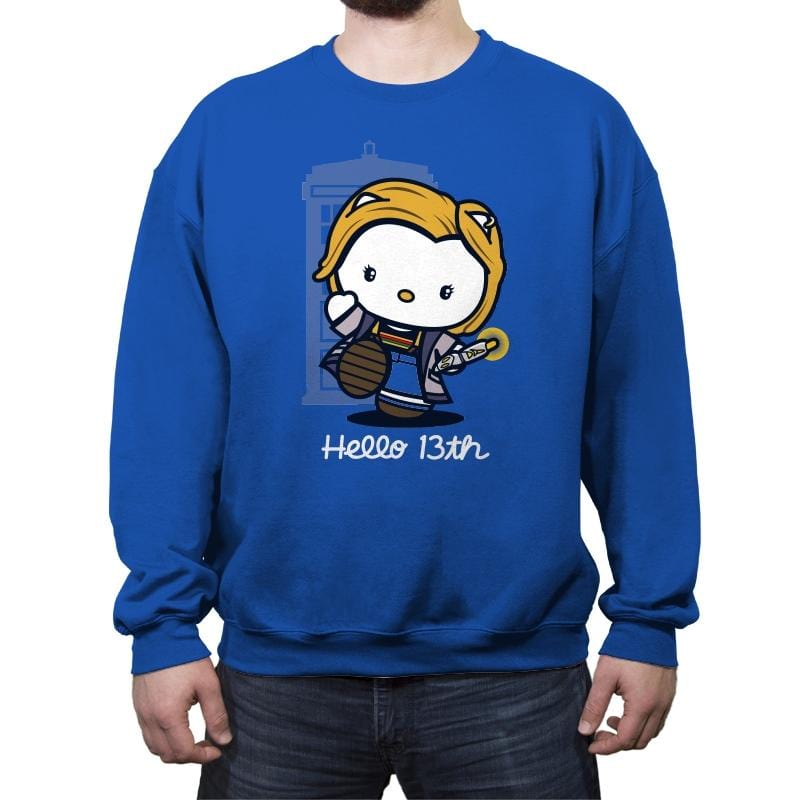 Hello 13th - Crew Neck Sweatshirt Crew Neck Sweatshirt RIPT Apparel
