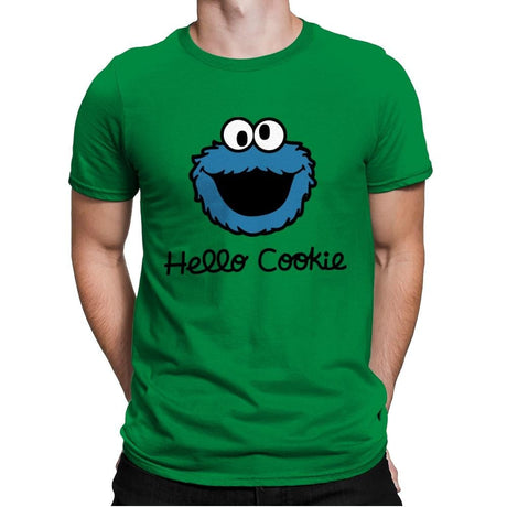 Hello Cookie - Mens Premium T-Shirts RIPT Apparel Small / Kelly