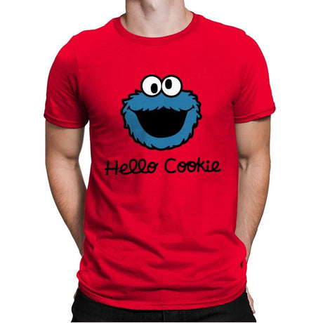 Hello Cookie - Mens Premium T-Shirts RIPT Apparel Small / Red