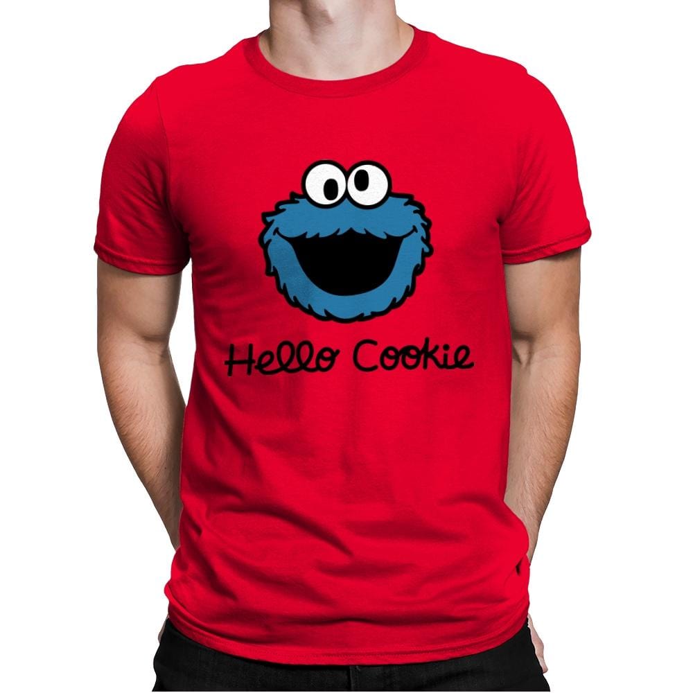 Hello Cookie - Mens Premium T-Shirts RIPT Apparel Small / Red