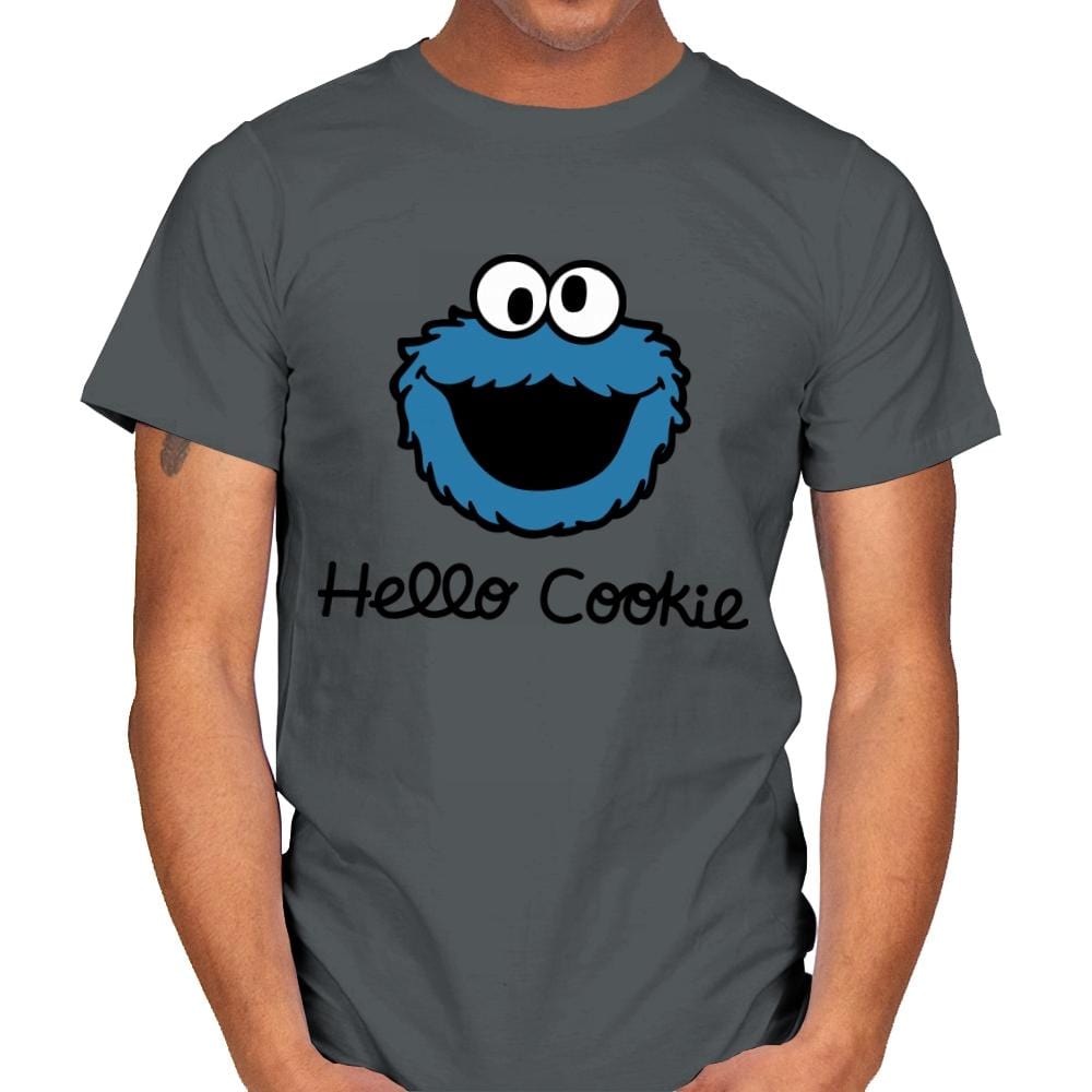 Hello Cookie - Mens T-Shirts RIPT Apparel Small / Charcoal