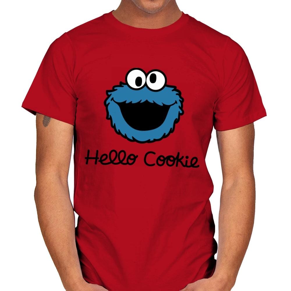 Hello Cookie - Mens T-Shirts RIPT Apparel Small / Red