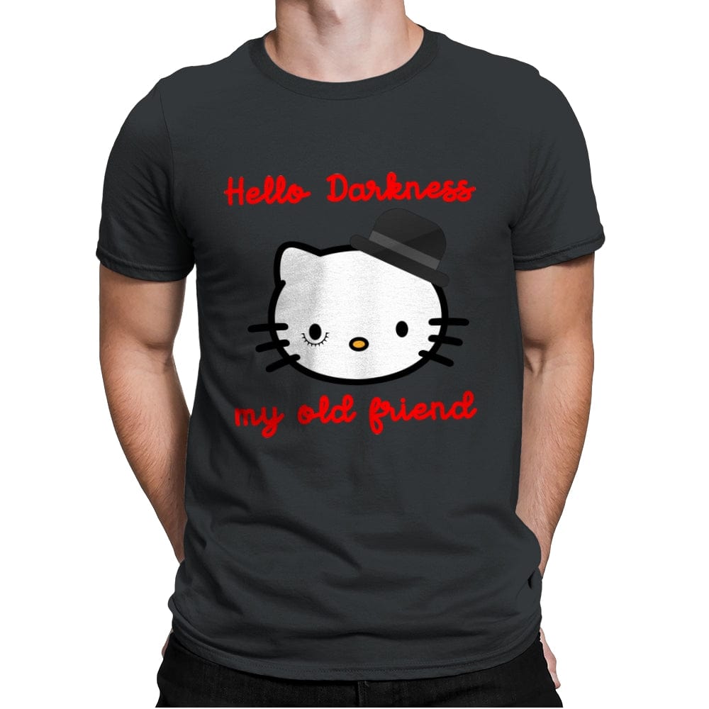 Hello Darkness My Old Friend - Mens Premium T-Shirts RIPT Apparel Small / Heavy Metal