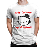 Hello Darkness My Old Friend - Mens Premium T-Shirts RIPT Apparel Small / White