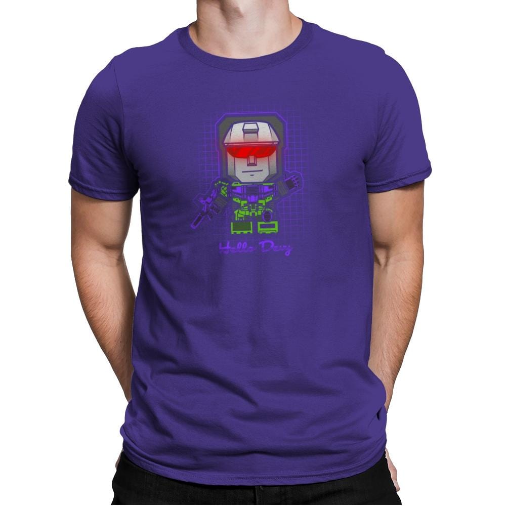 Hello Devy Exclusive - Mens Premium T-Shirts RIPT Apparel Small / Purple Rush