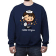 Hello Dingus - Crew Neck Sweatshirt Crew Neck Sweatshirt RIPT Apparel