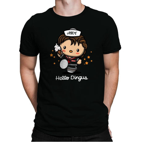 Hello Dingus - Mens Premium T-Shirts RIPT Apparel Small / Black