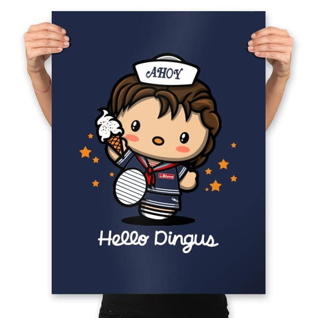 Hello Dingus - Prints Posters RIPT Apparel 18x24 / Navy