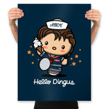 Hello Dingus - Prints Posters RIPT Apparel 18x24 / Navy