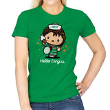 Hello Dingus - Womens T-Shirts RIPT Apparel Small / Irish Green