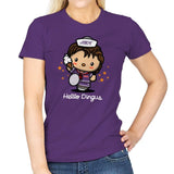 Hello Dingus - Womens T-Shirts RIPT Apparel Small / Purple