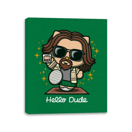 Hello Dude - Canvas Wraps Canvas Wraps RIPT Apparel 11x14 / Kelly