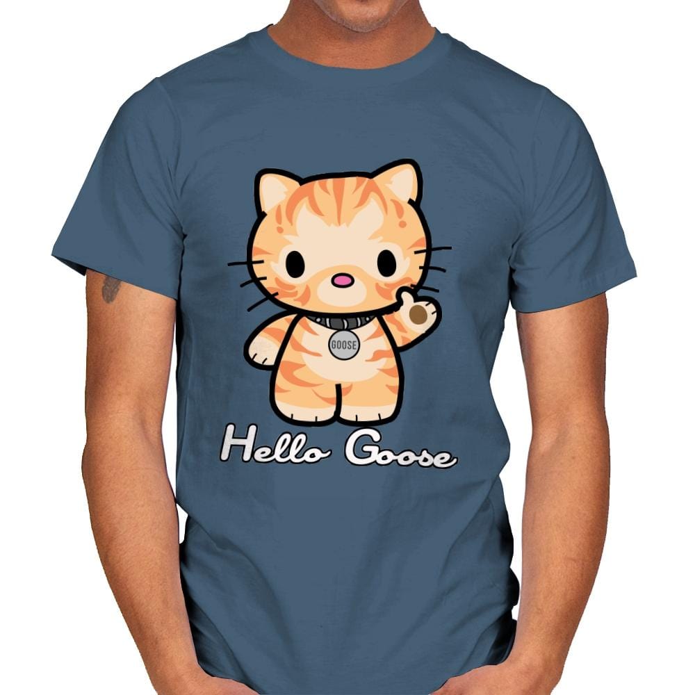 Hello Goose - Mens T-Shirts RIPT Apparel Small / Indigo Blue