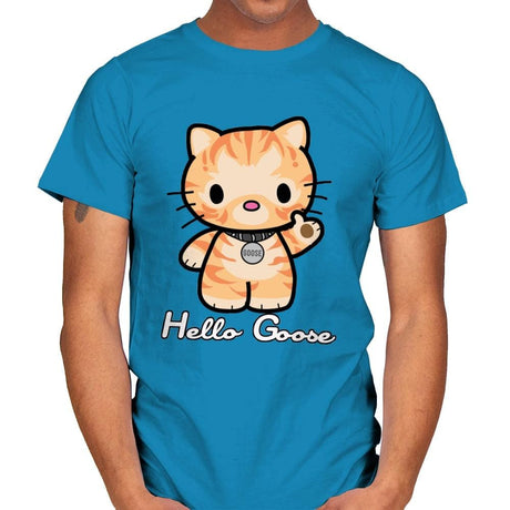 Hello Goose - Mens T-Shirts RIPT Apparel Small / Sapphire