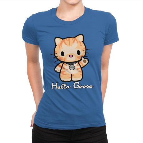 Hello Goose - Womens Premium T-Shirts RIPT Apparel Small / Royal