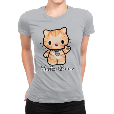 Hello Goose - Womens Premium T-Shirts RIPT Apparel Small / Silver